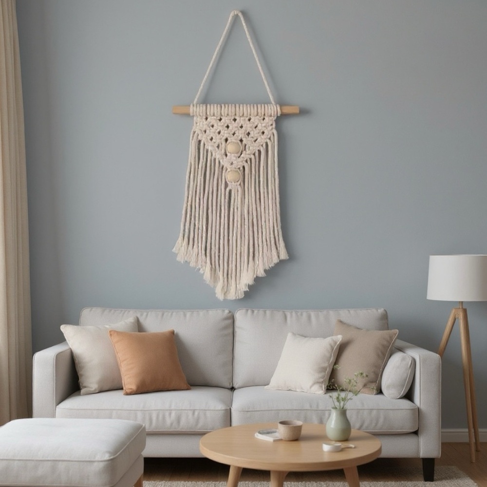 Hand-Woven Pendant Macrame Wall Hanging Art